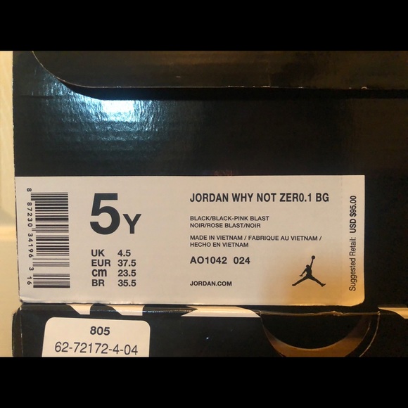 Westbrook pink/blue why not zero.1 size 5 Youth - Picture 11 of 11